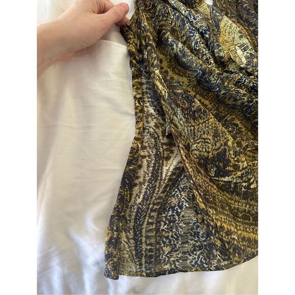 NWT Lafayette 148 New York Womans Olive100% Silk Sleeveless Top Size 0 - Picture 8 of 10